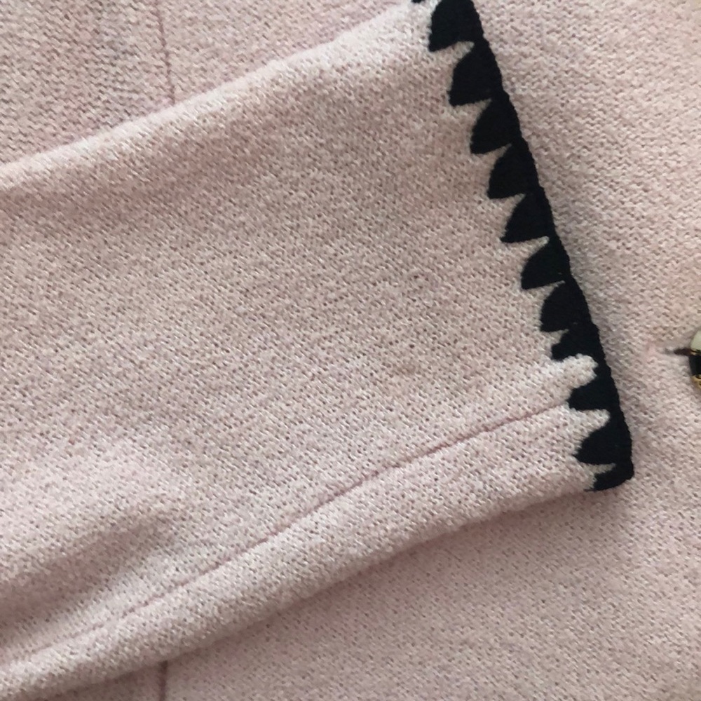 ST JOHN Pink Black Blazer Town & Country Jackie O Size 8 - Picture 5 of 15